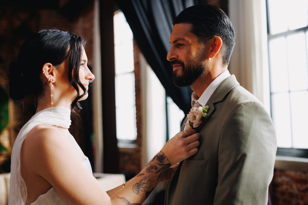 Bride and Groom together photographed by Derks Works