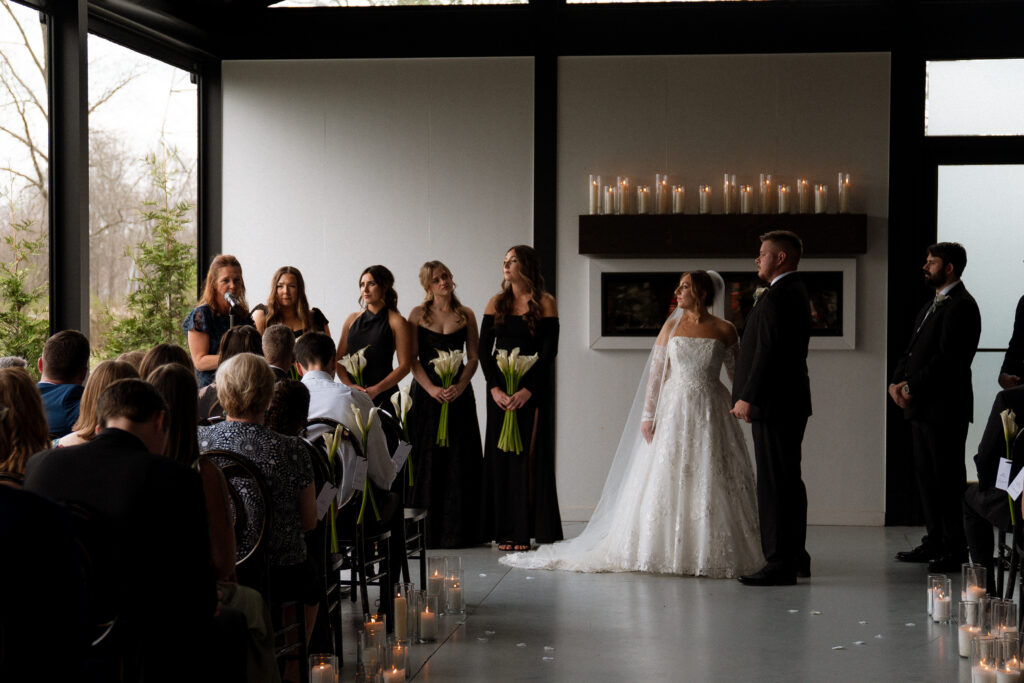 Photographed by Benjamin Britton Photography Calla Lillies by Fiori Florals Design Studio Ceremony